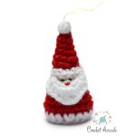 Crochet Santa Christmas Ornament Pattern