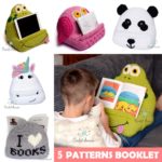 5 Crochet Book/Tablet Holder Crochet Patterns Booklet