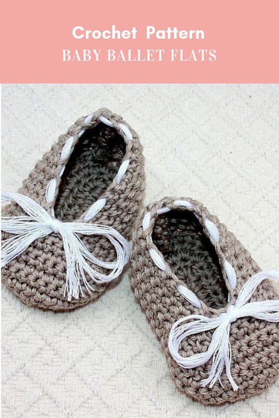 Crochet PATTERN Baby Ballet Flats Crochet Arcade