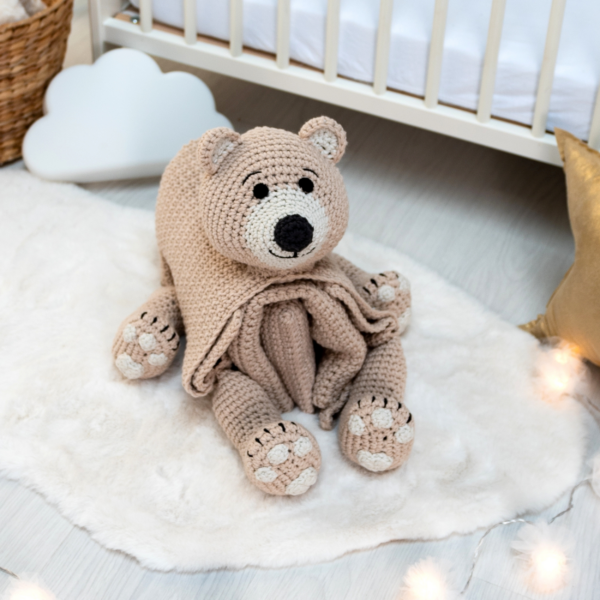 Cuddle and Play Bear Trio Baby Blanket Crochet Pattern – Crochet Arcade