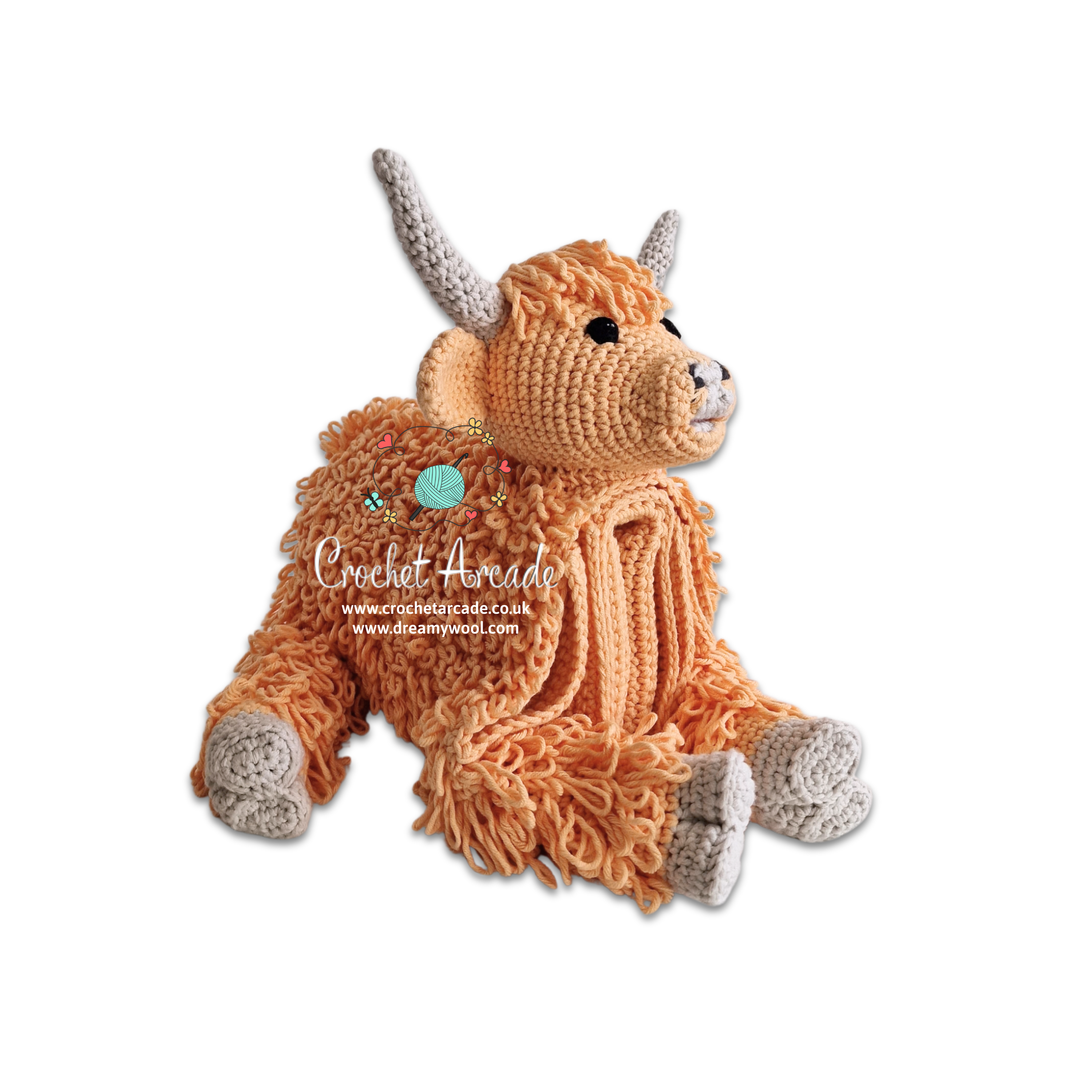 Cuddle and Play Highland Cow Blanket Toy Crochet Pattern - Image 10